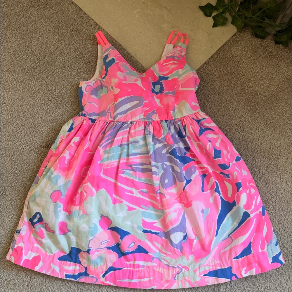 Lilly Pulitzer Pink and Blue Kids Dress